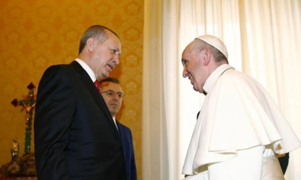Ο Ερντογάν απηύθυνε επιστολή στον Πάπα Φραγκίσκο- Τι αναφέρεται στο εσωτερικό της